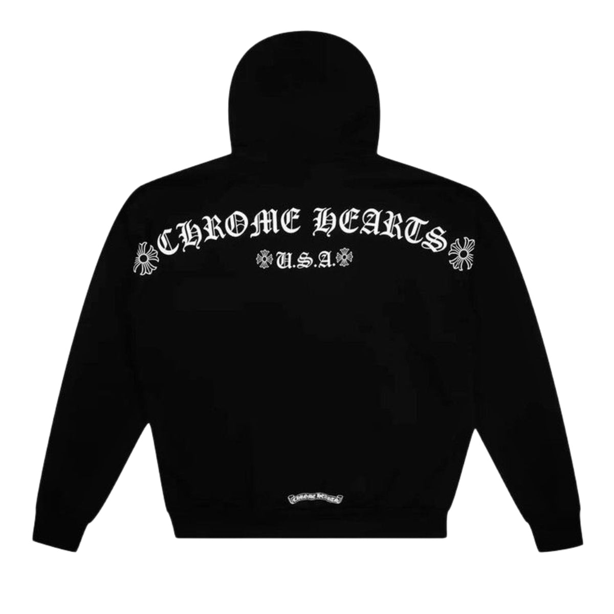 Chrome Hearts T Bar Logo USA Shoulder Hoodie 'Black'