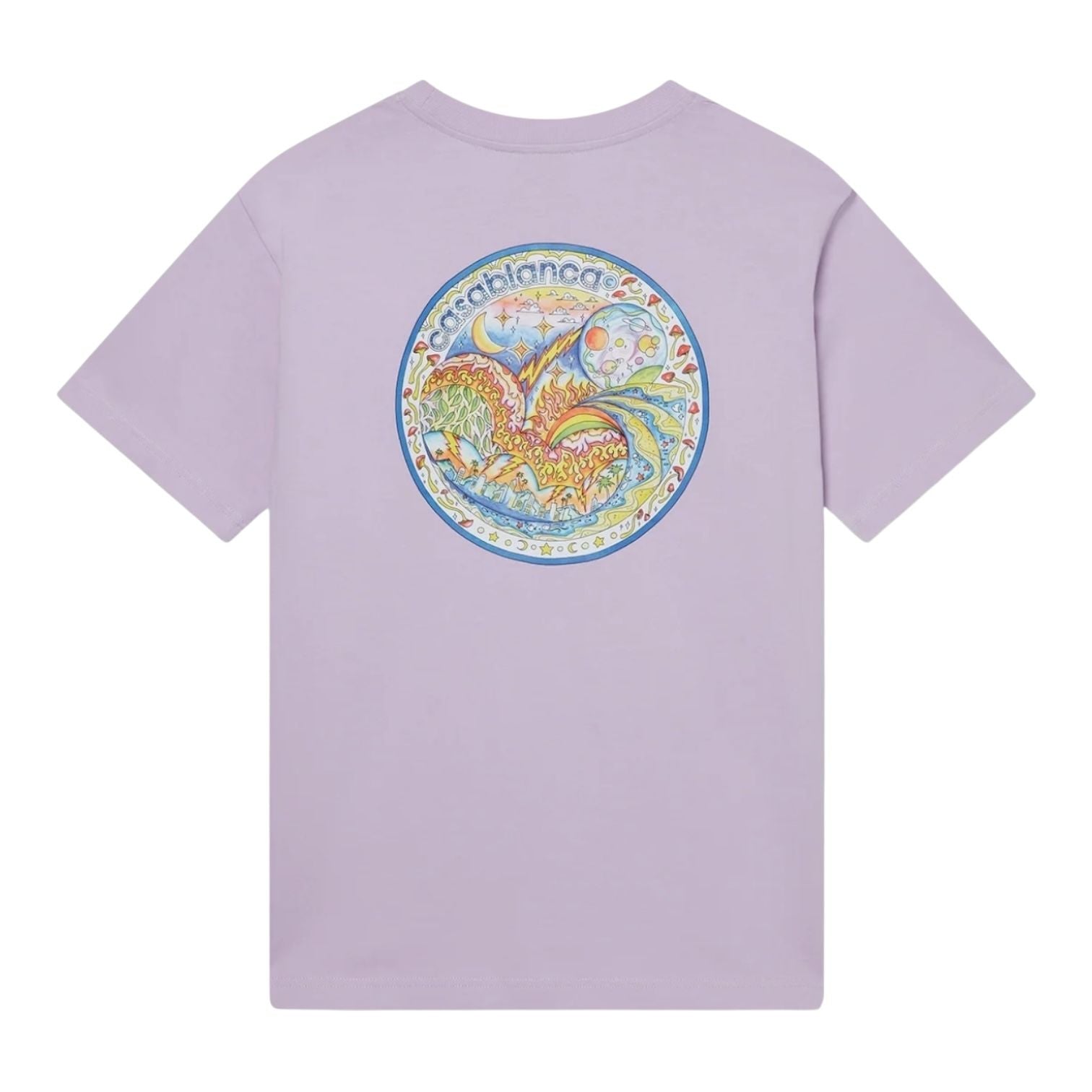 Casablanca The Four Elements Short Sleeve T‑Shirt Lilac