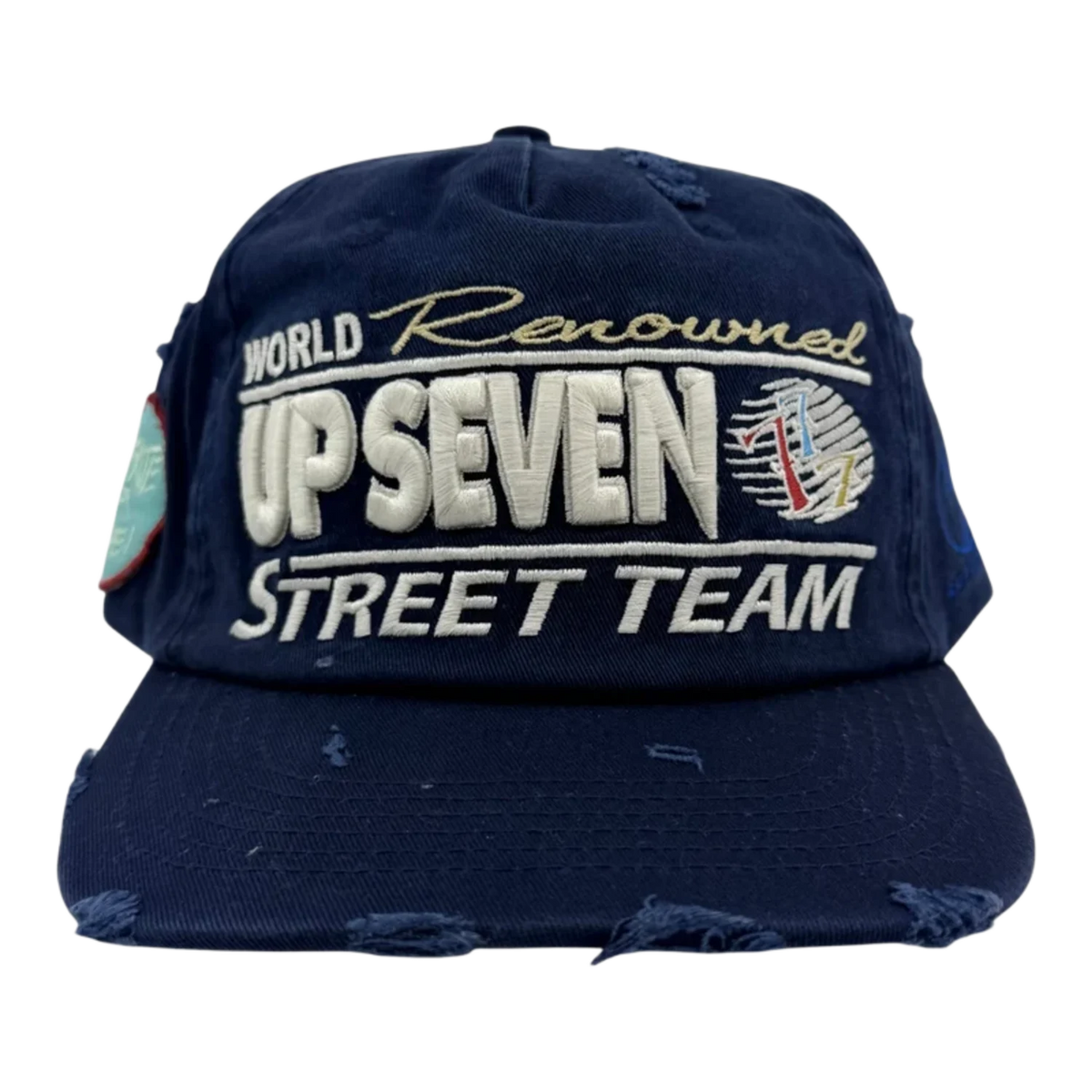 Up7Skate World Renowned Snapback Navy Nyc Hat