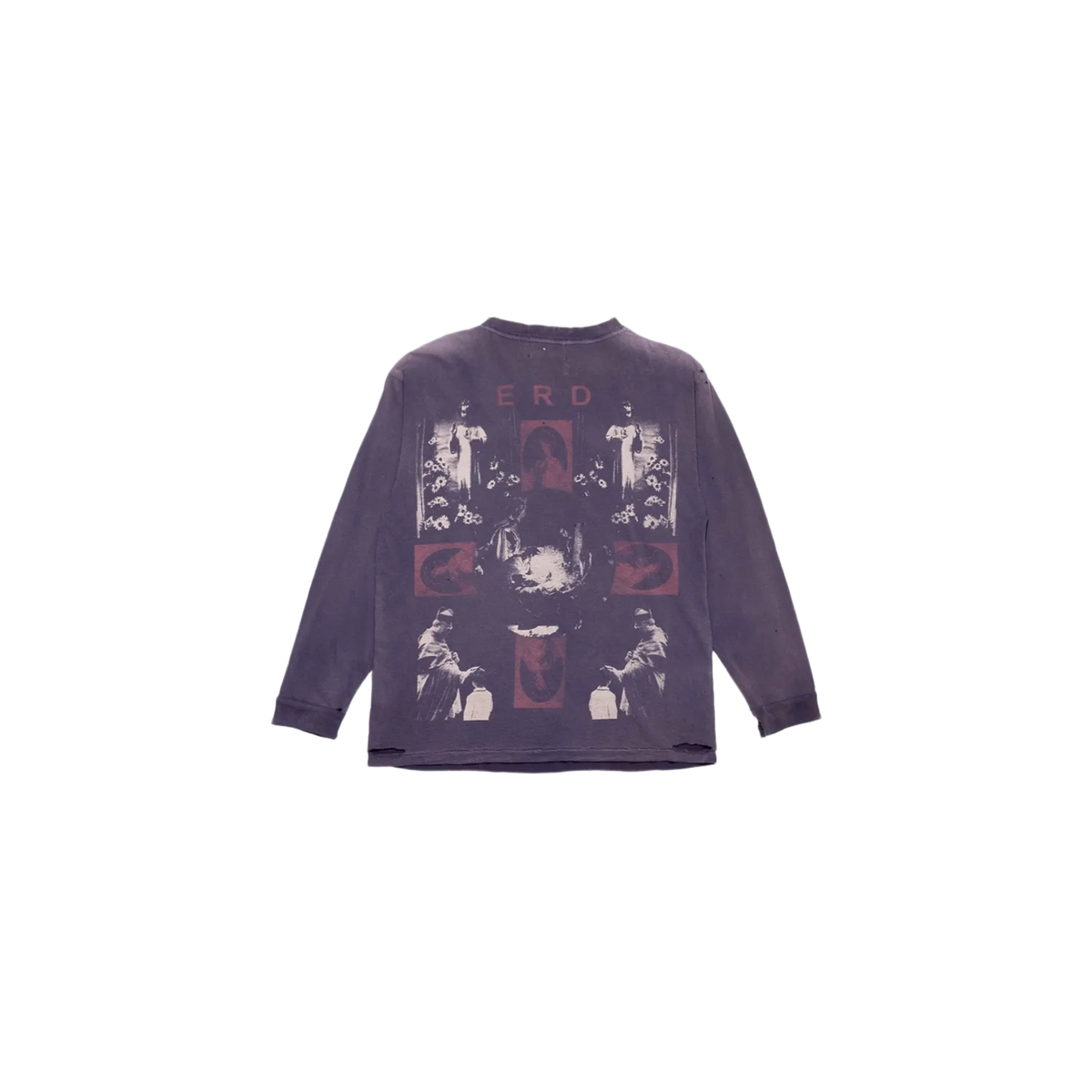 Enfants Riches Déprimés Hollywood Couronne L/S T-Shirt Washed Black