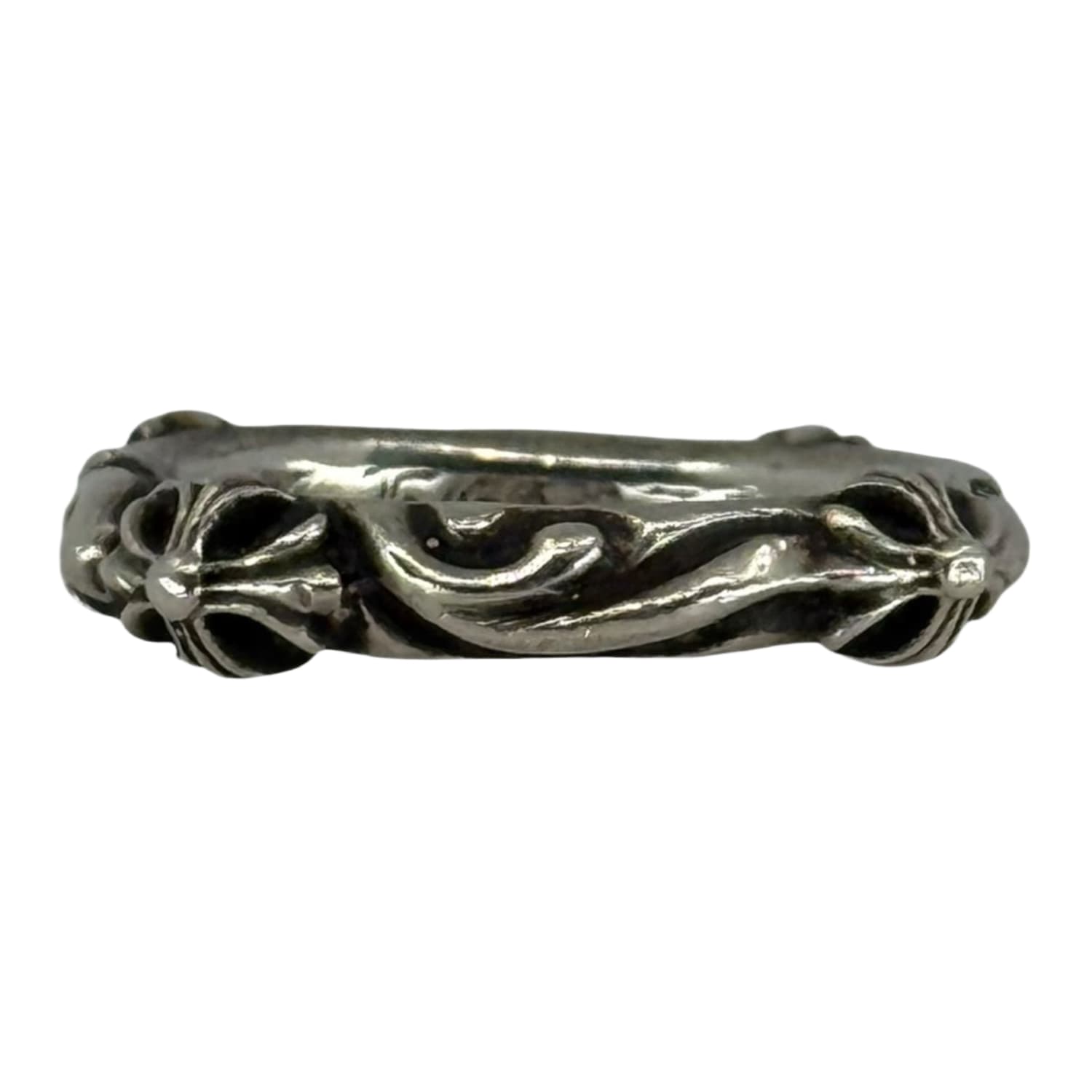 Chrome Hearts Silver SBT Ring - US Size 9.5