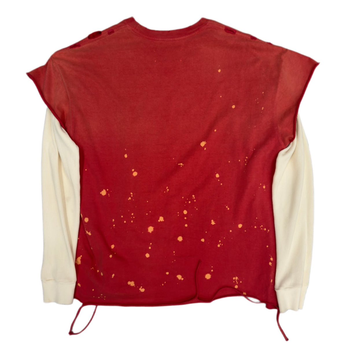 Satoshi Nakamoto Luke Thermal Long Sleeve Tee Shirt Red/White