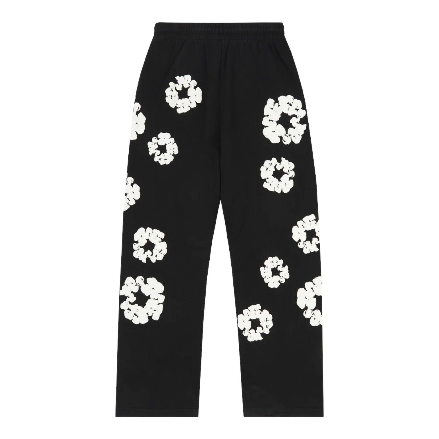 Denim Tears The Cotton Wreath Baggy Sweatpants Black