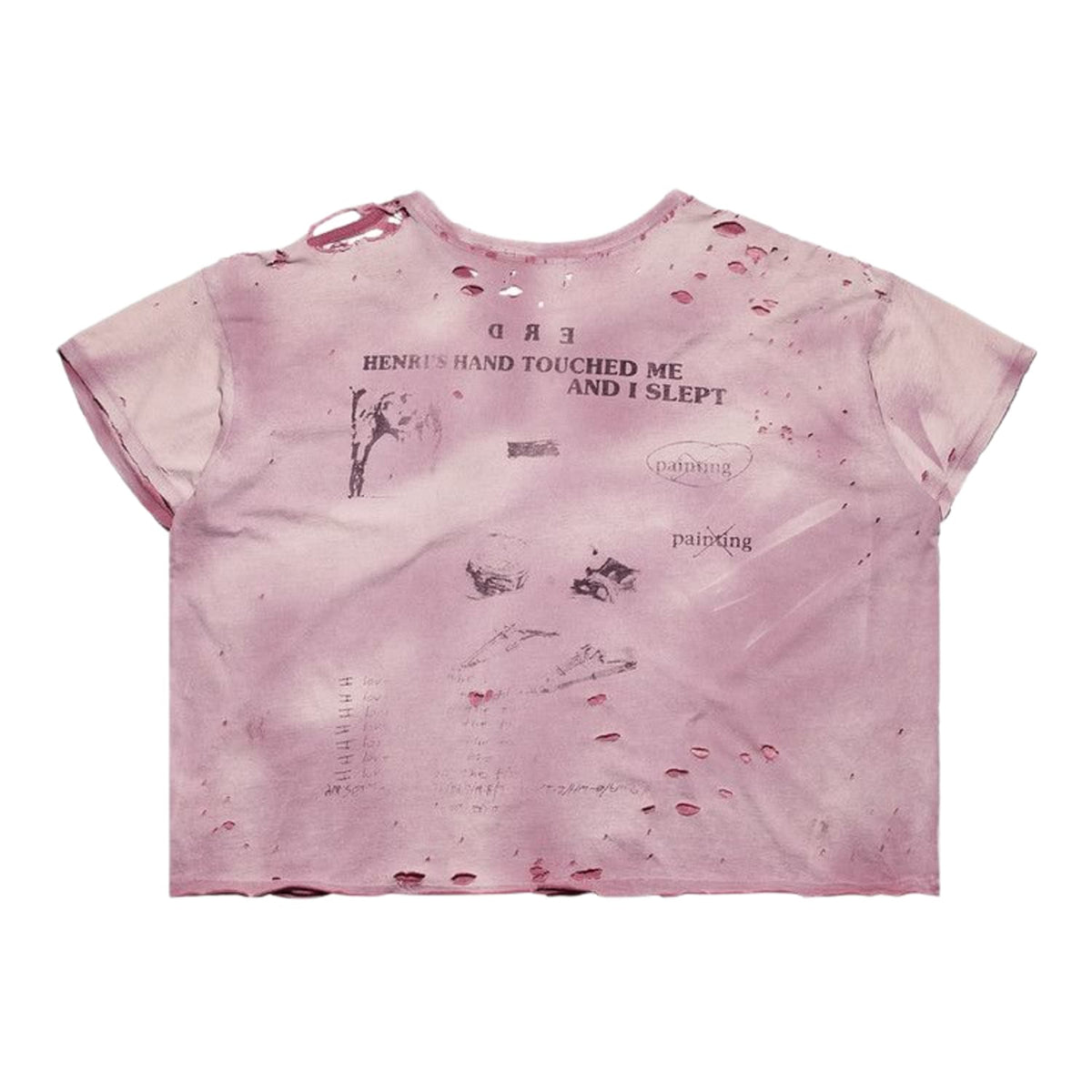 Enfants Riches Déprimés 13 Days In Detox T-Shirt Destroyed Brown