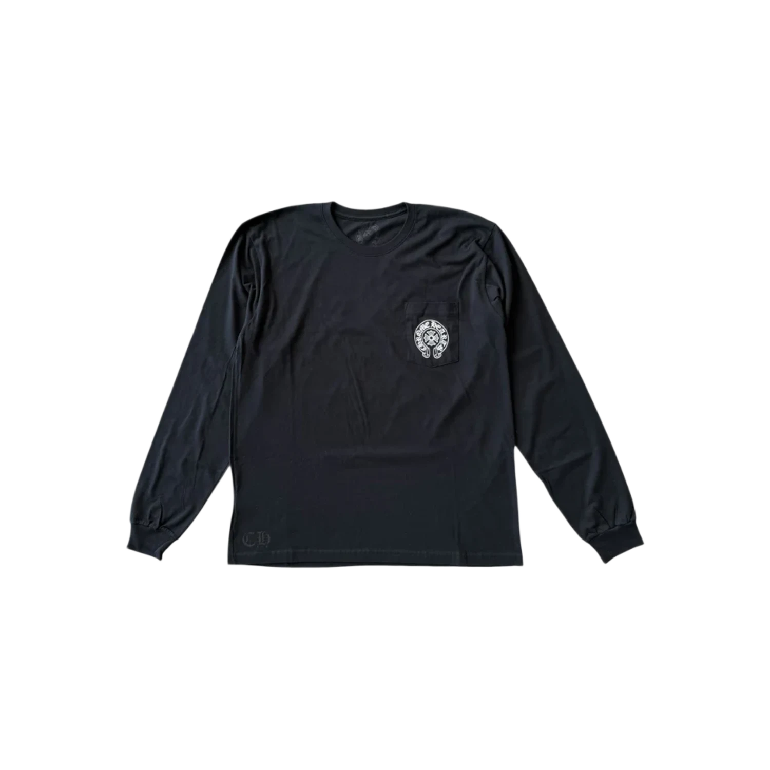 Chrome Hearts Honolulu Exclusive Horseshoe Floral L/S T-Shirt Black