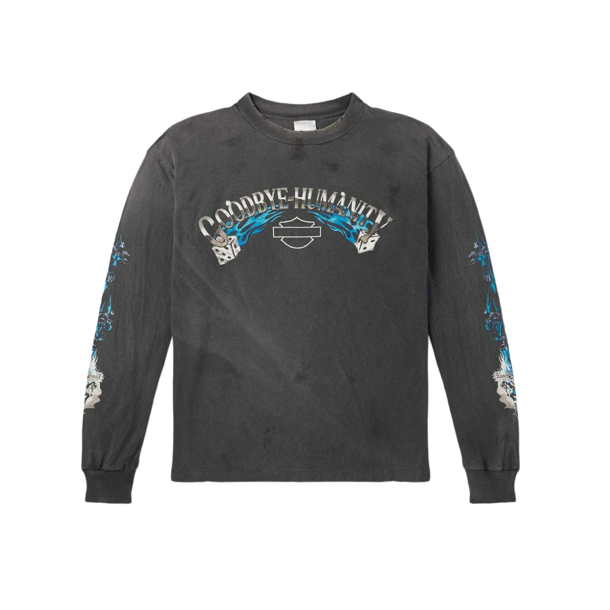 Saint Michael Goodbye Humanity L/S Tee Black