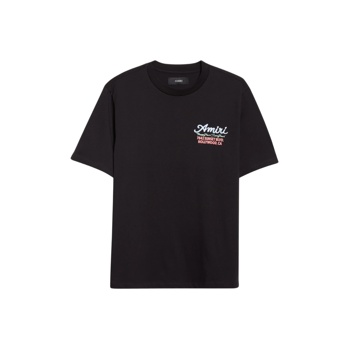 Amiri Neon Sunset Blvd T-Shirt Black