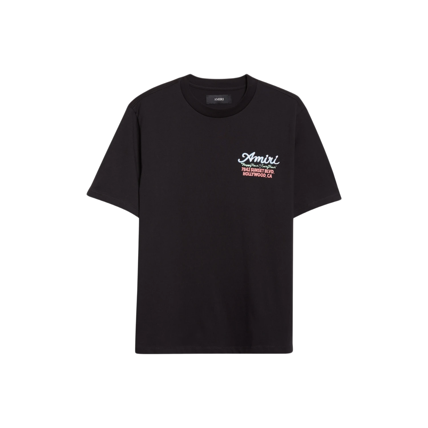 Amiri Neon Sunset Blvd T-Shirt Black