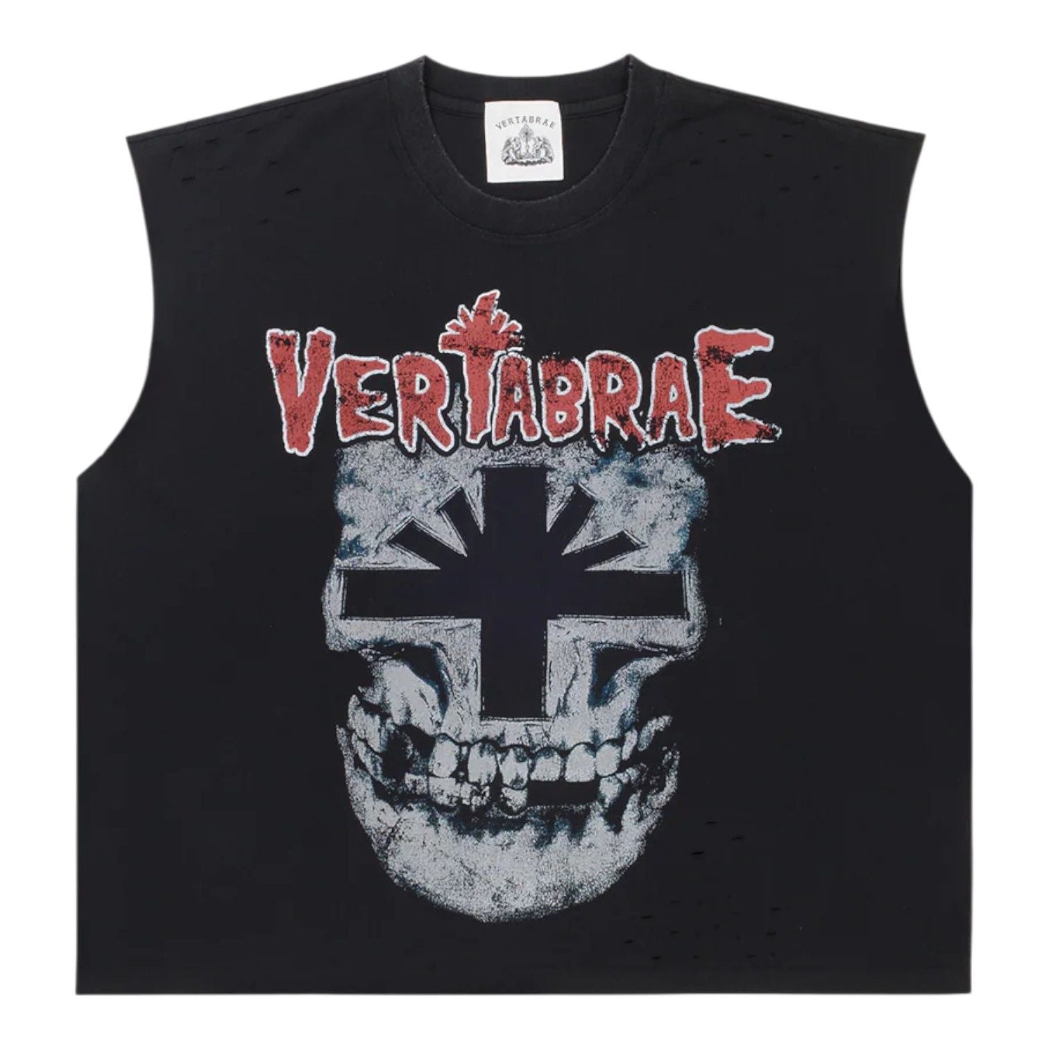 Vertabrae Fever Tank Top Black