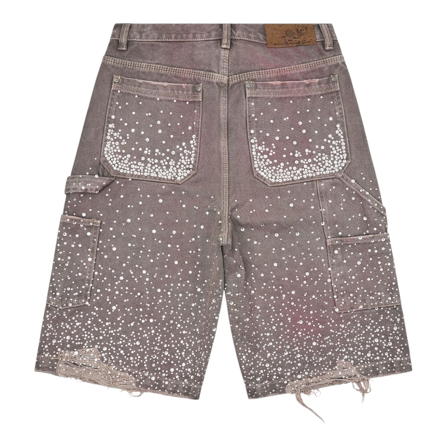 Birth Of Royal Child Diamond Jean Shorts Purple