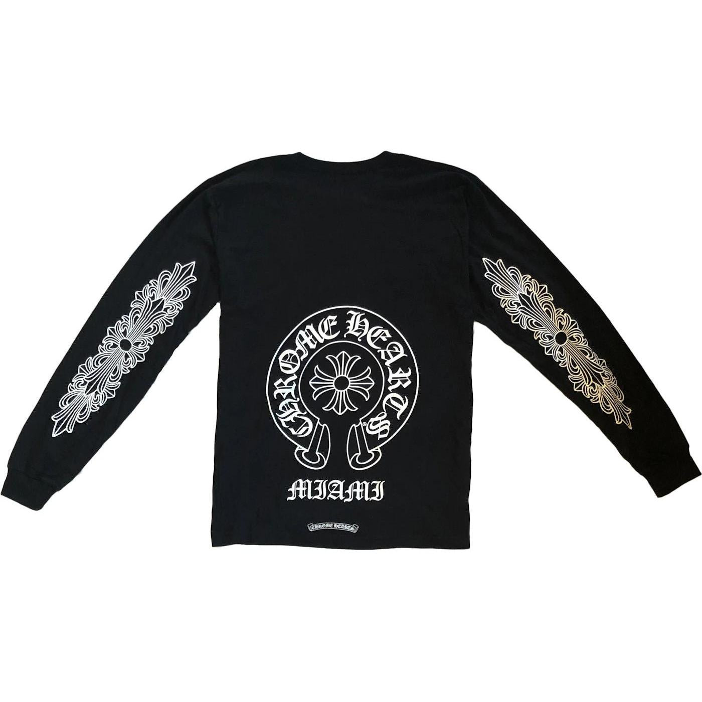 Chrome Hearts Miami Exclusive Horseshoe L/S T-shirt Black