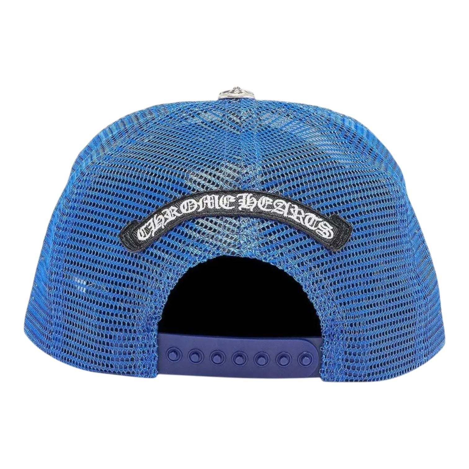 Chrome Hearts Triple Cross Trucker Hat Blue/White