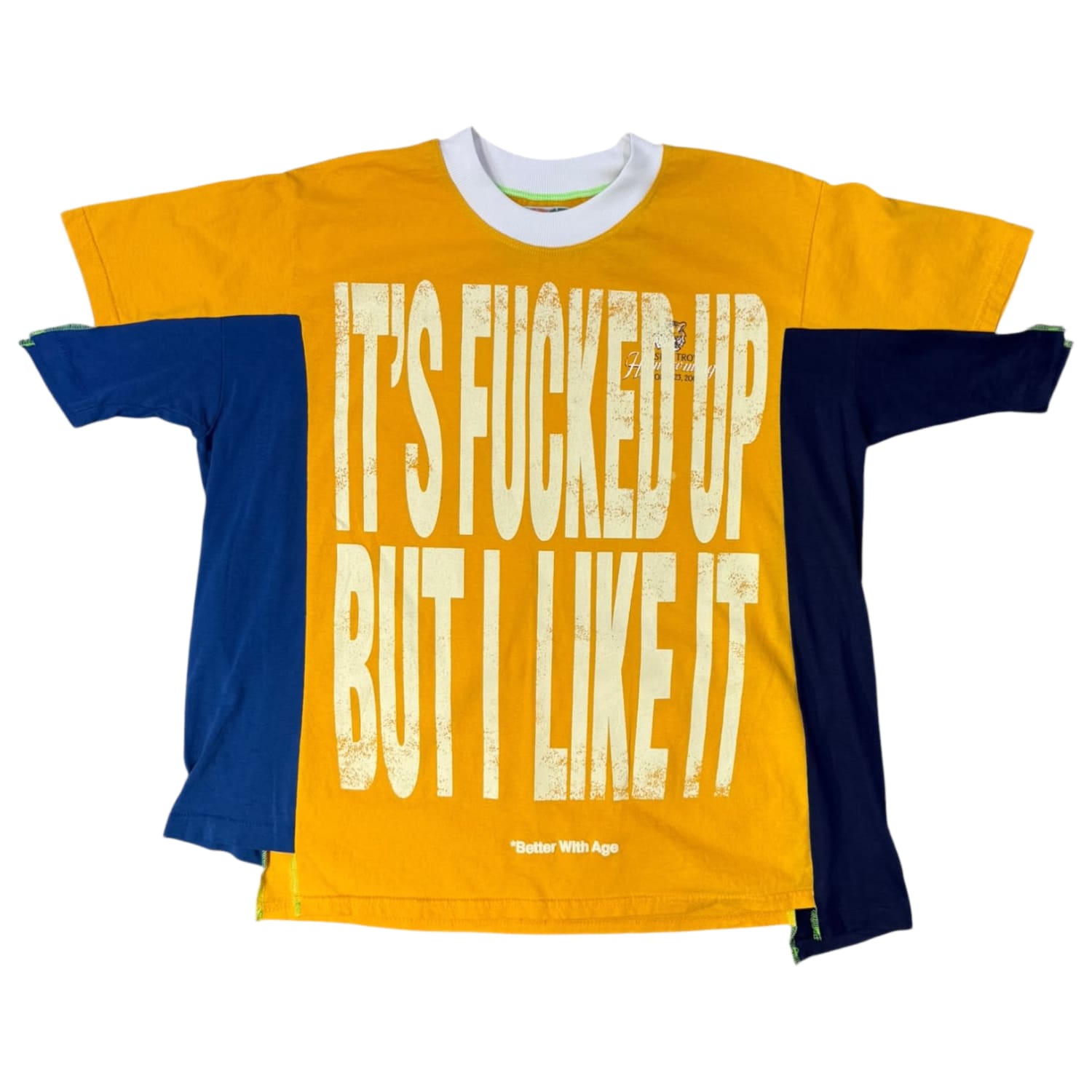 Better with Age 3 Panel T-Shirt Yellow