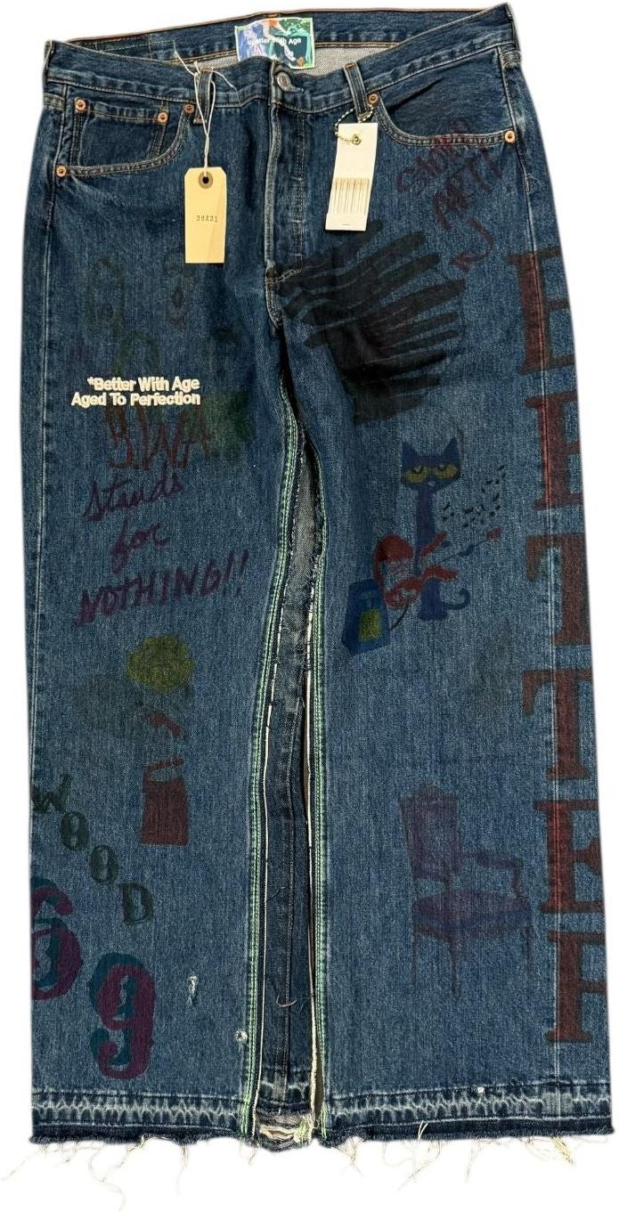 Better With Age Harrison Double-Wide Denim Multi #3
