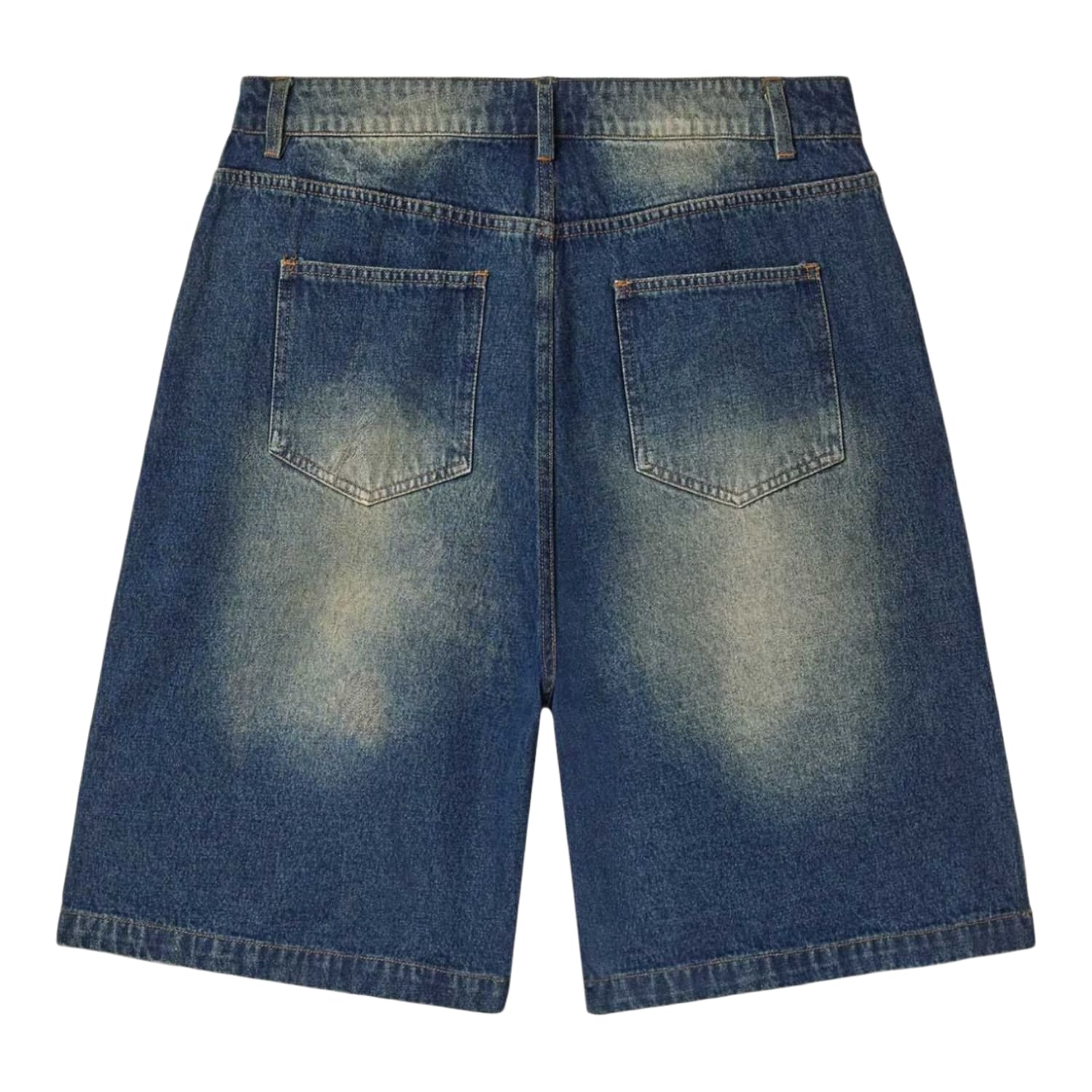 Vale Forever Skittles Patch 1980s Jean Shorts Blue