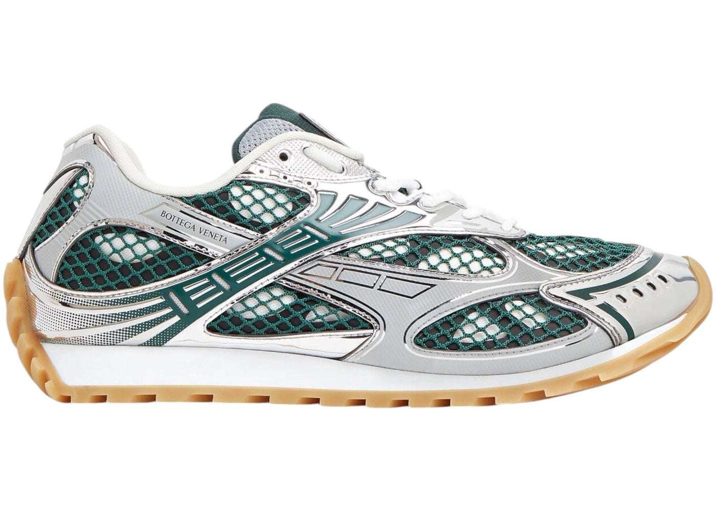 Bottega Veneta Orbit Billiard Green Silver