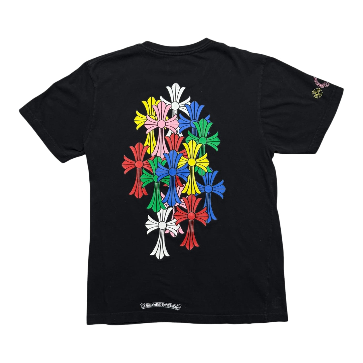 Chrome Hearts Multi Color Cross Cemetery T-shirt Black