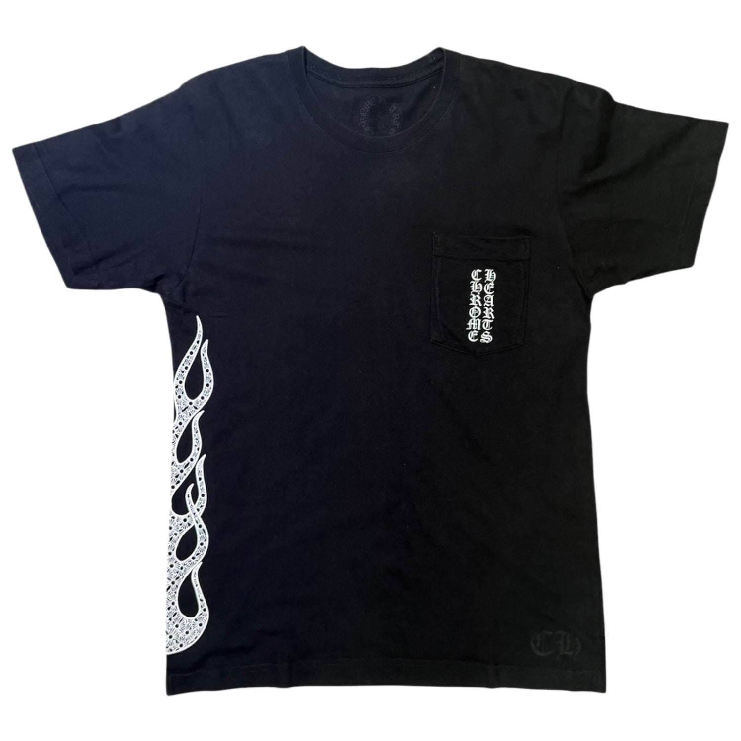Chrome Hearts Side Flames T-Shirt Black