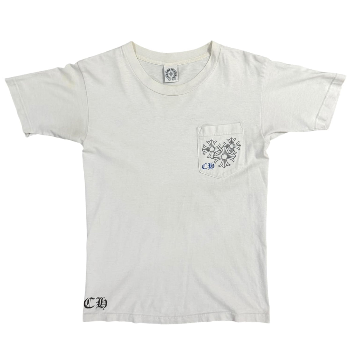 Chrome Hearts Vintage Circle Cross Tee White/Blue