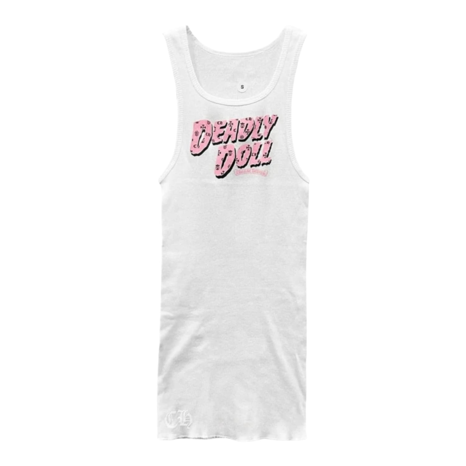 Chrome Hearts Deadly Doll Tank Top White/Pink