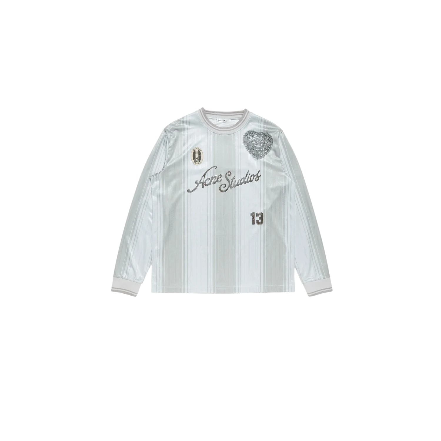 Acne Studios Logo Sports Jersey Top Grey
