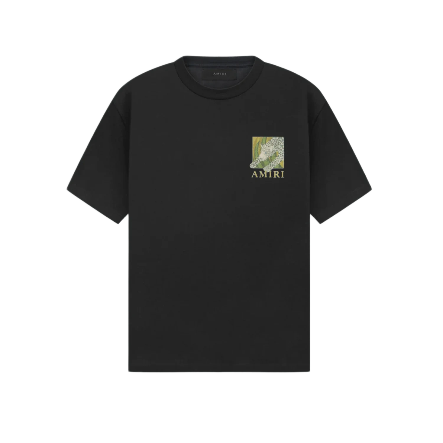 Amiri Leopard T-Shirt Black