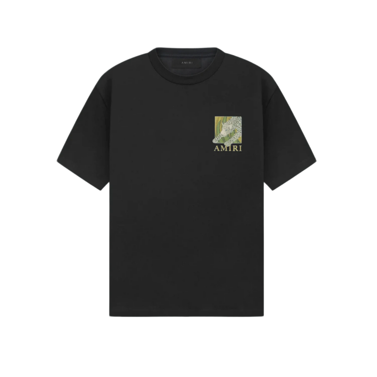 Amiri Leopard T-Shirt Black