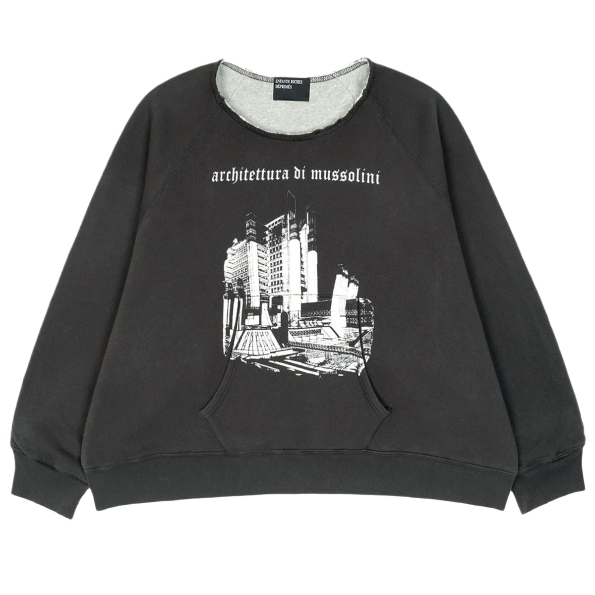Enfants Riches Déprimés Architettura Di Mussolini Lined Raglan Sweatshirt