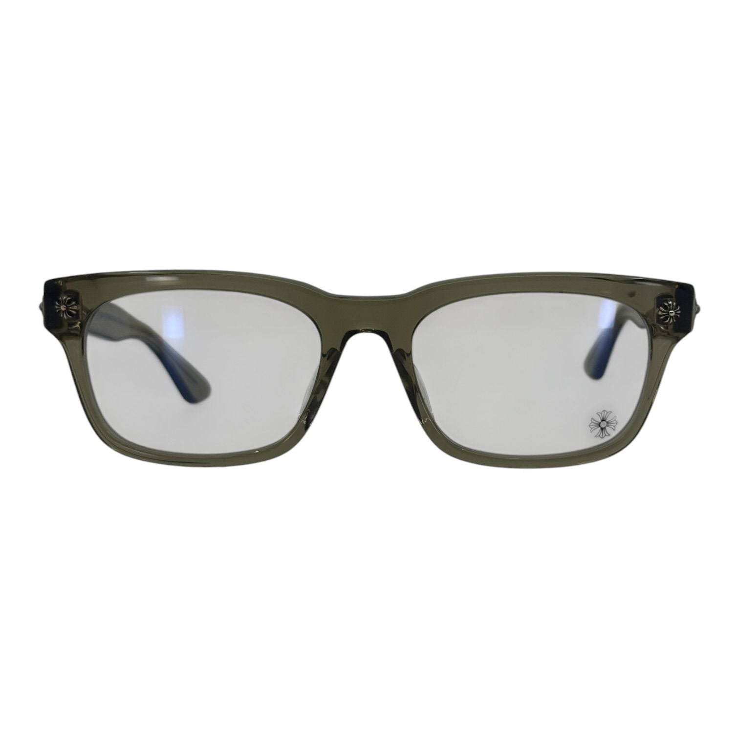 Chrome Hearts Vagilante Army Green/Silver Glasses