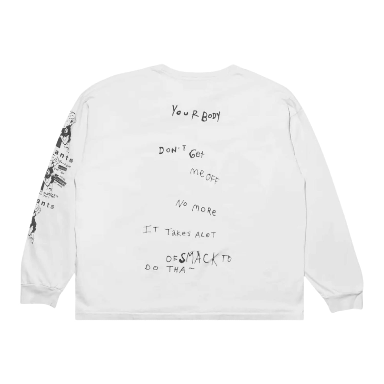Enfants Riches Déprimés Neurosis Long-Sleeve T-Shirt Faded Ivory/Black