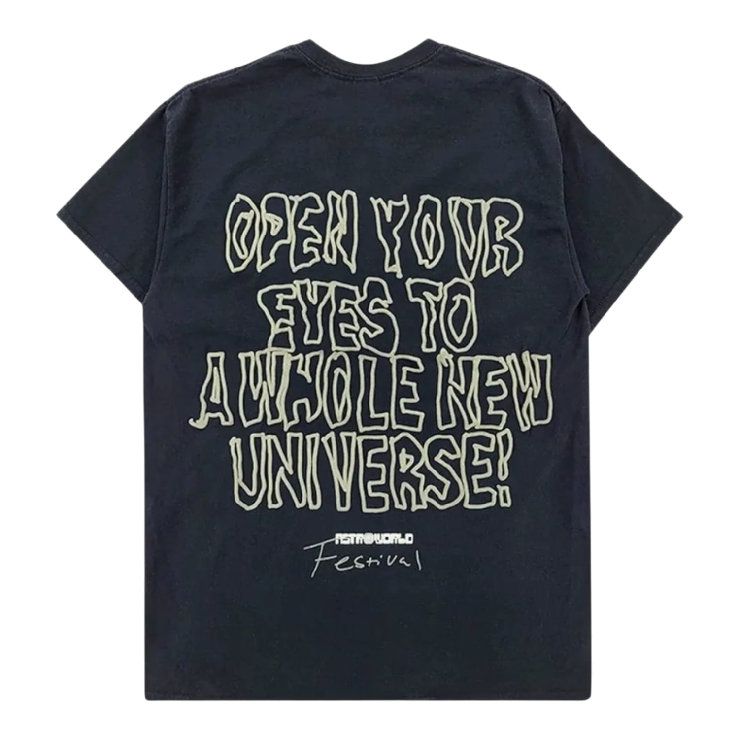 Travis Scott Astrofest Starry Eyed T-Shirt Black