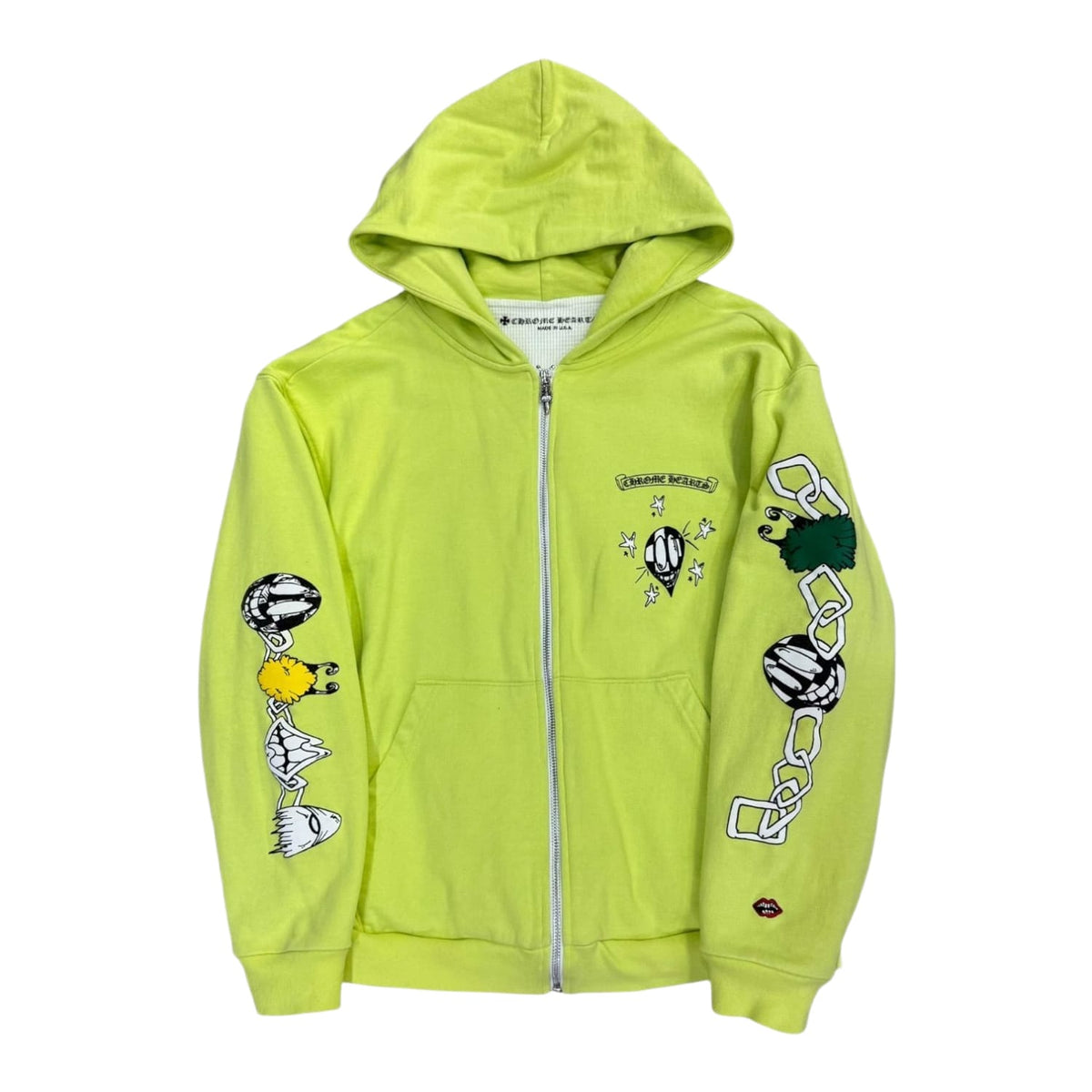 Chrome Hearts Matty Boy Link Thermal Zip Up Hoodie