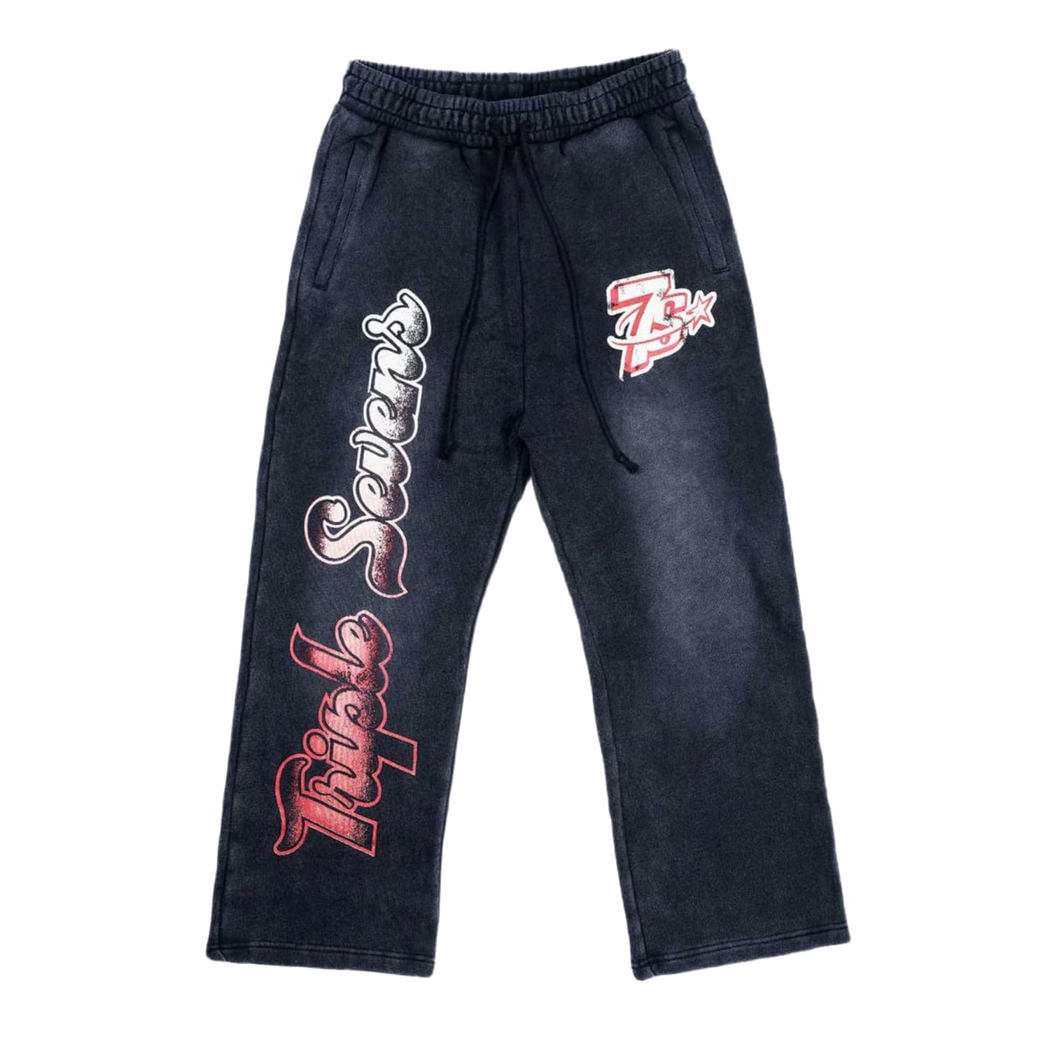 Triple Sevens All Star Sweatpants Washed Black