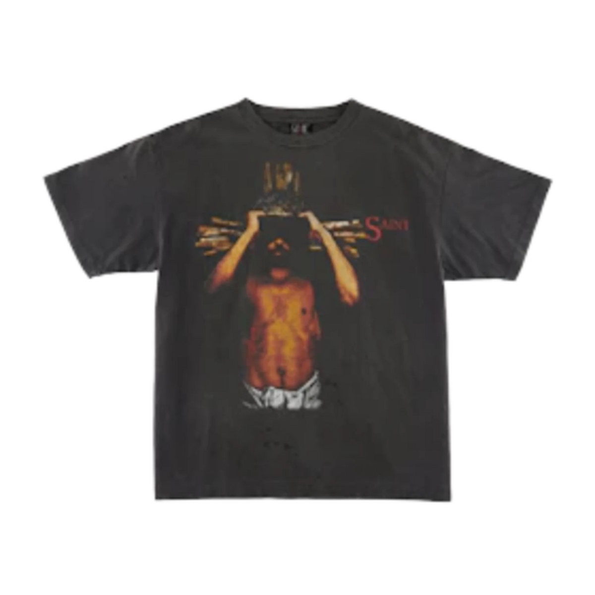 Saint Michael We Live Hell T-Shirt Vintage Black