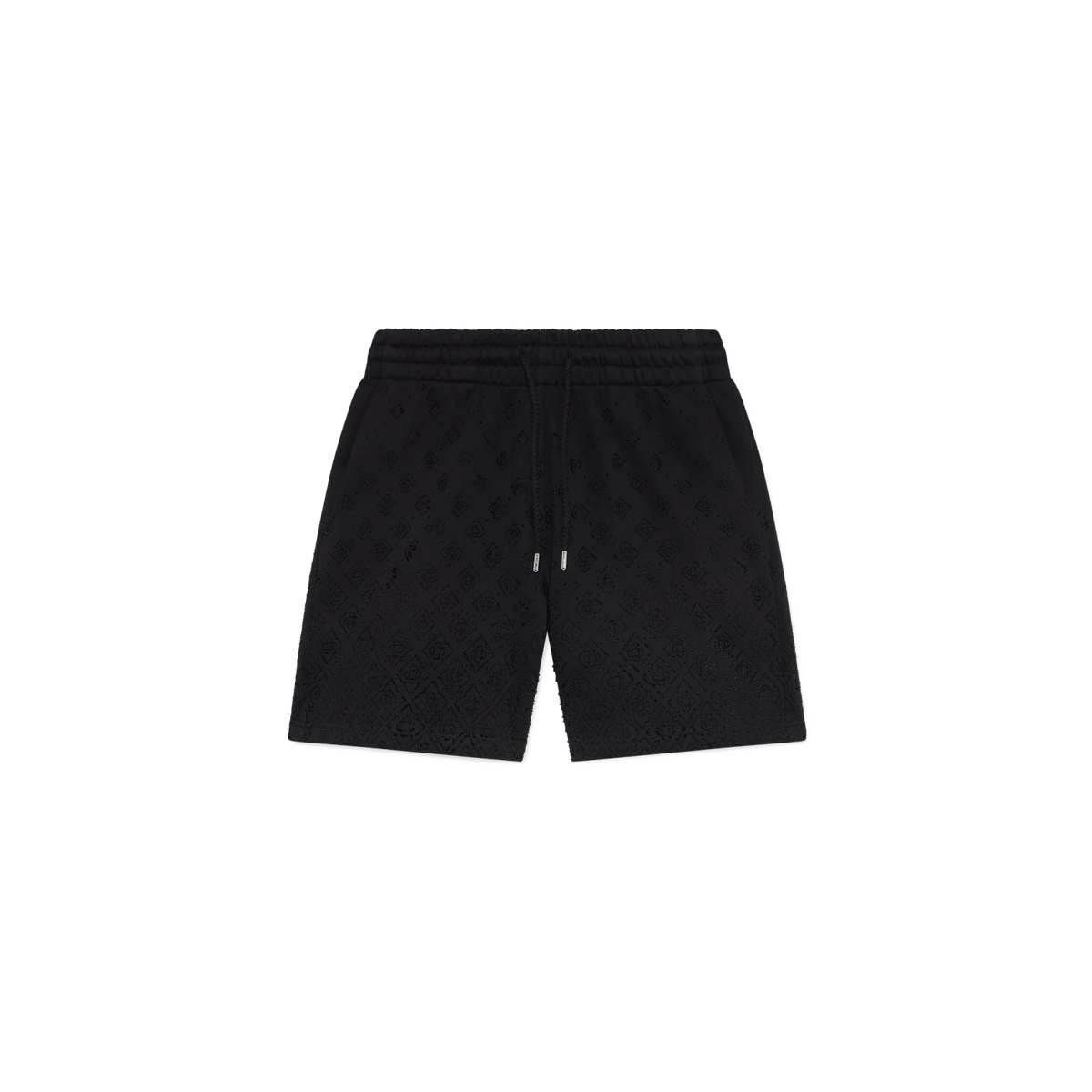Casablanca Crystal Monogram Sweatshort Black