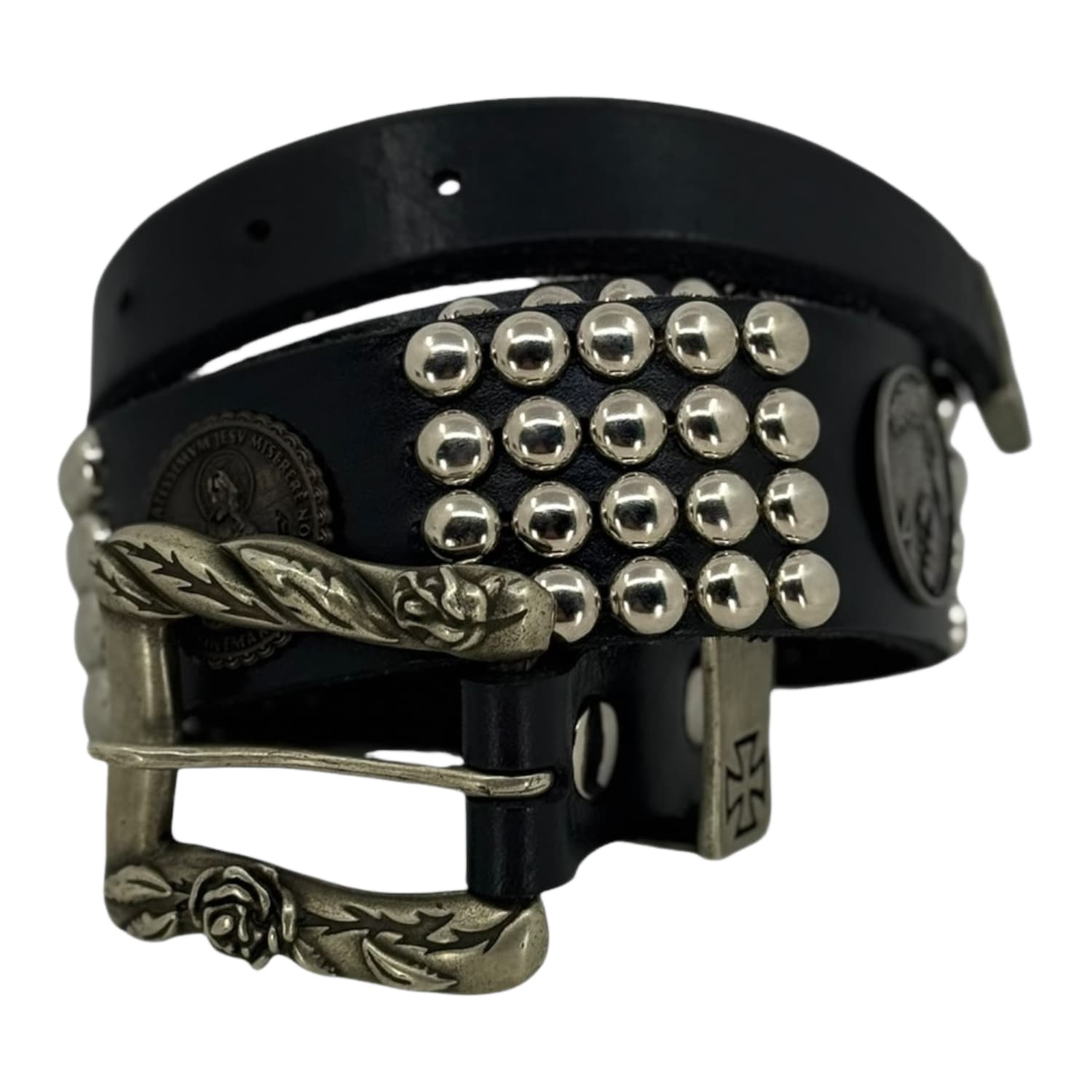 Enfants Riches Déprimés Nico's Coin Belt Studded Black