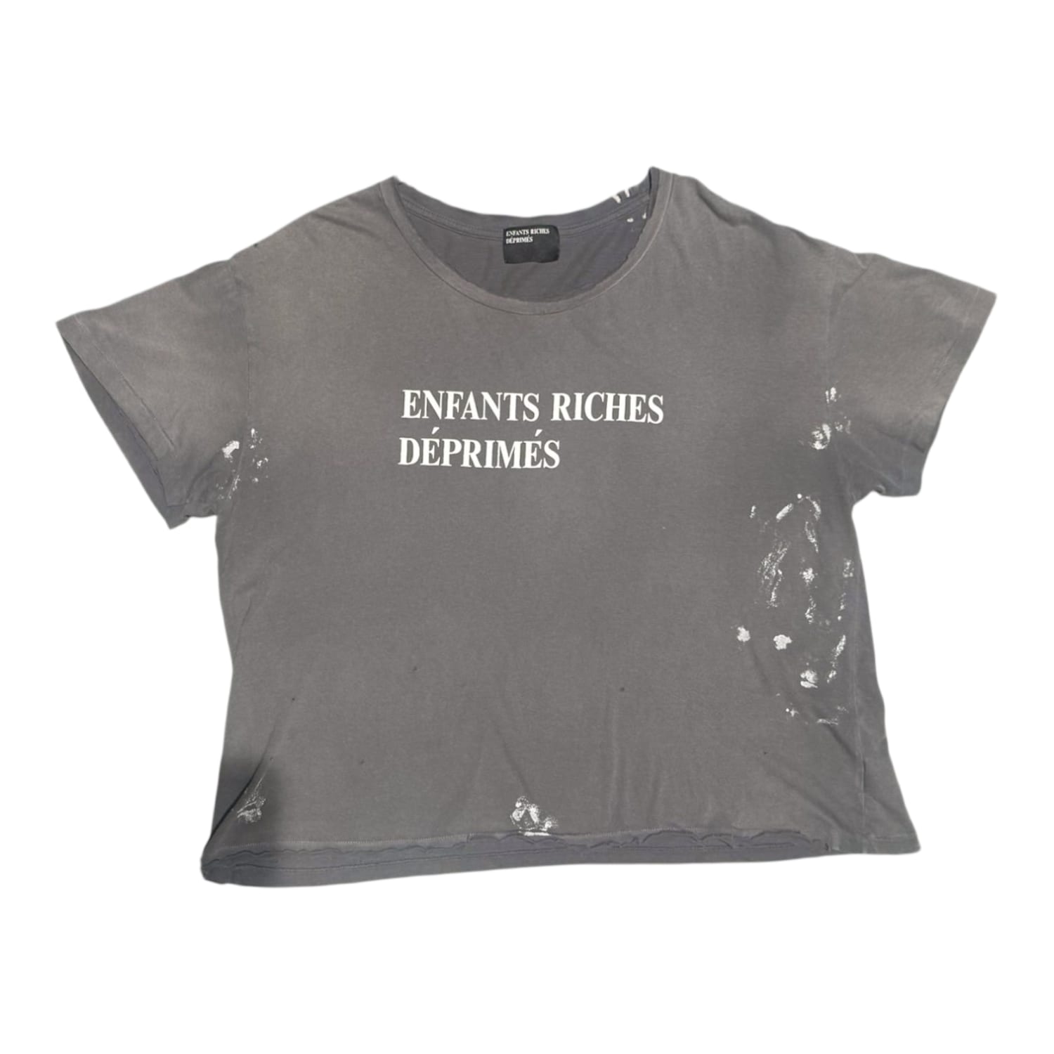 Enfants Riches Déprimés Painted Classic Logo T-Shirt Grey