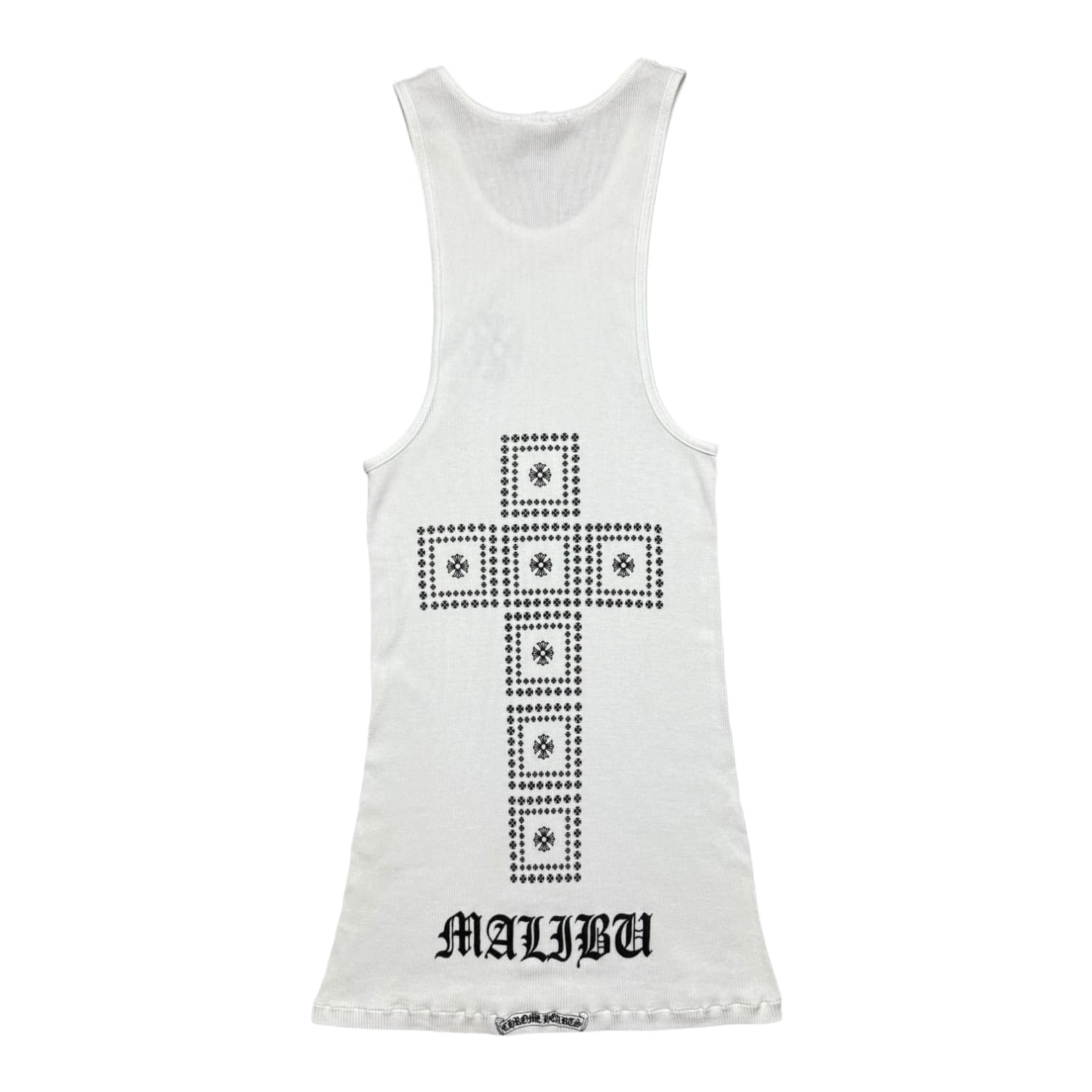 Chrome Hearts Vintage Malibu Exclusive Cross Tank Top White