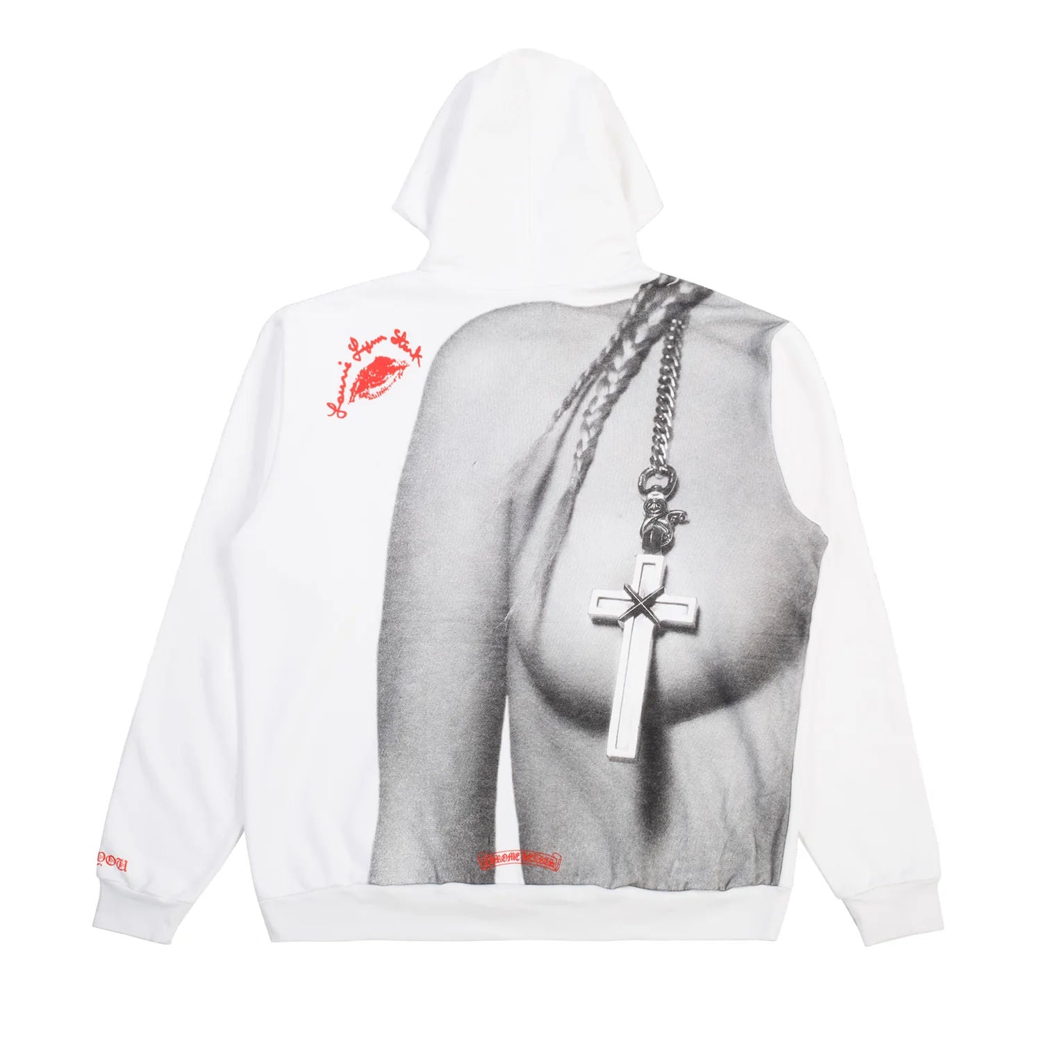 Chrome Hearts Laurie Lynn Hoodie White Red