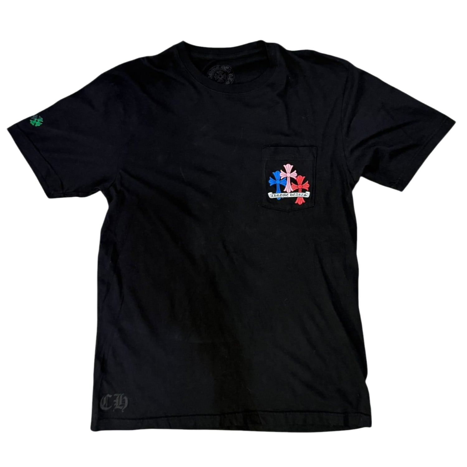 Chrome Hearts Multi Color Cross Cemetery T-shirt Black