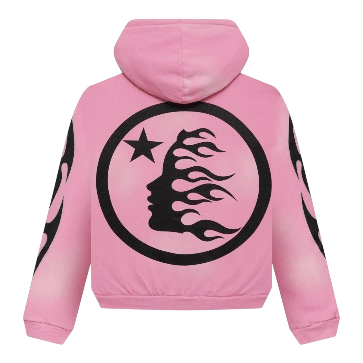 Hellstar Sports Flame Zip Up Pink
