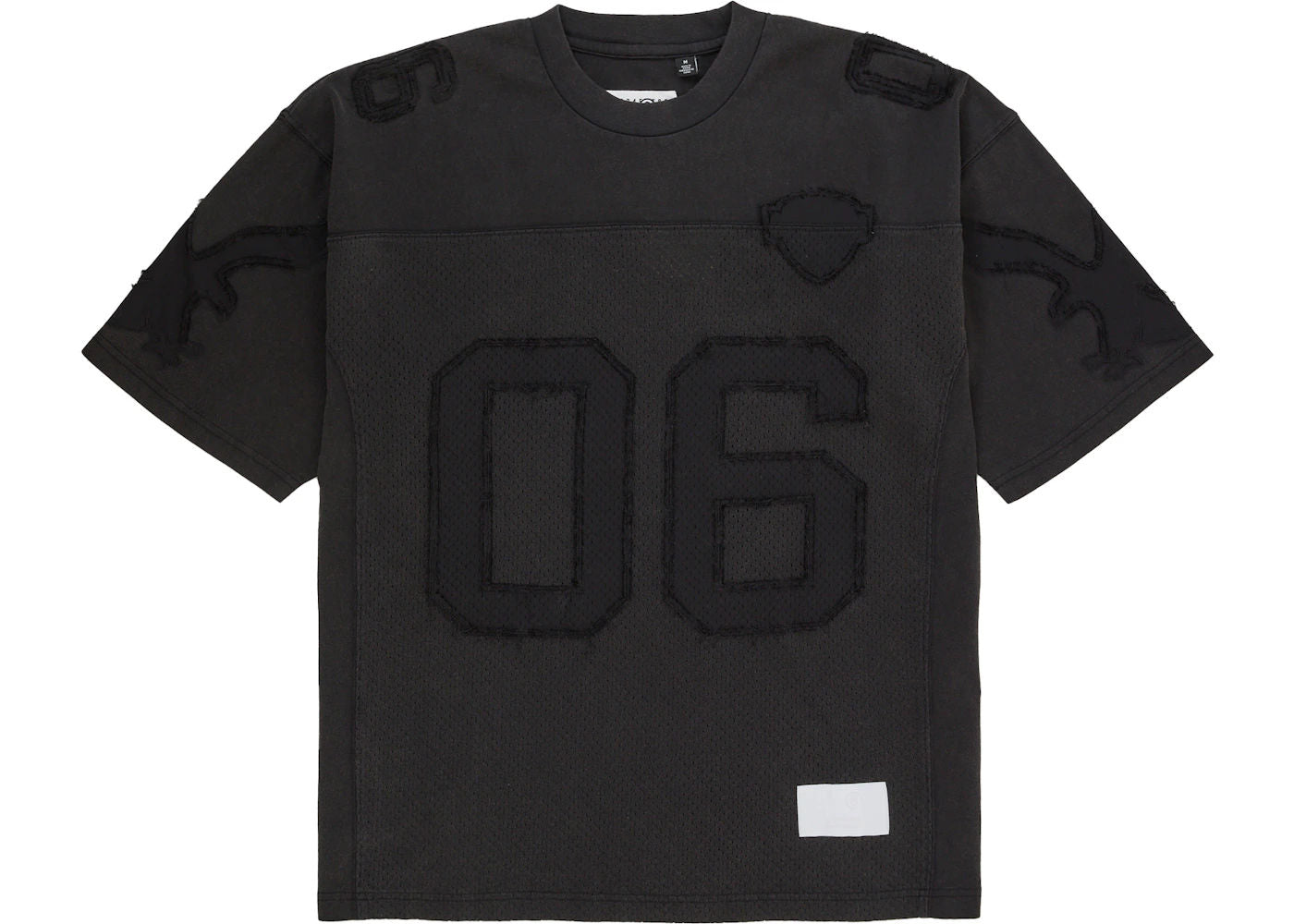 Supreme MM6 Maison Margiela Cotton Football Jersey Black