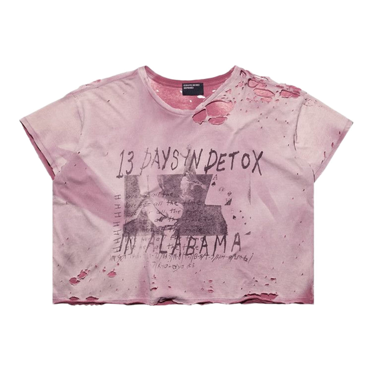 Enfants Riches Déprimés 13 Days In Detox T-Shirt Destroyed Brown