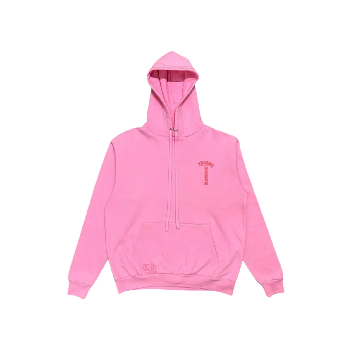 Chrome Hearts Red Logo Hoodie Pink