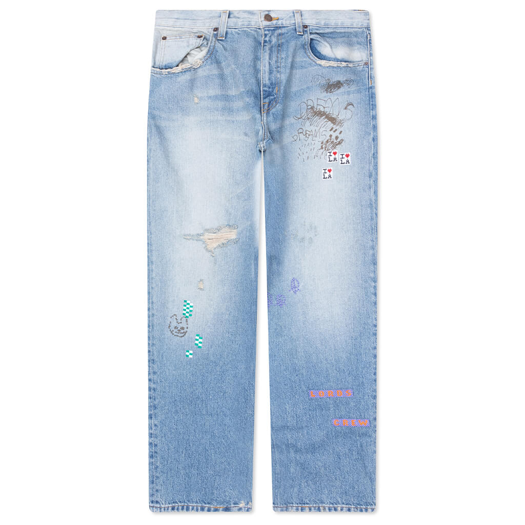 Paly Hollywood Lucky Jeans Light Wash Blue
