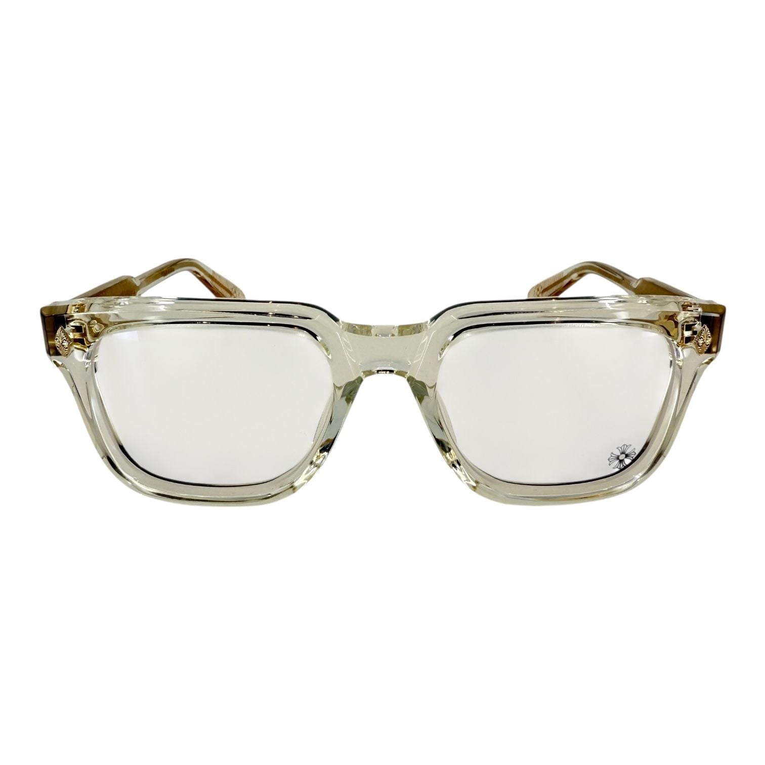 Chrome Hearts Ambidixtrous Crystal/18k Gold Plated Glasses