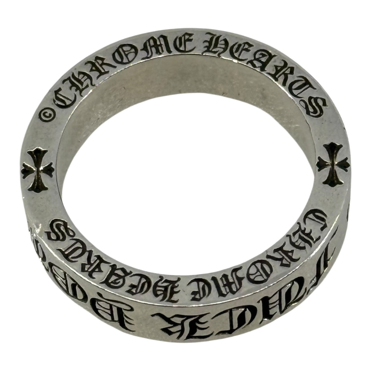 Chrome Hearts Silver Fuck You Ring - US Size 9