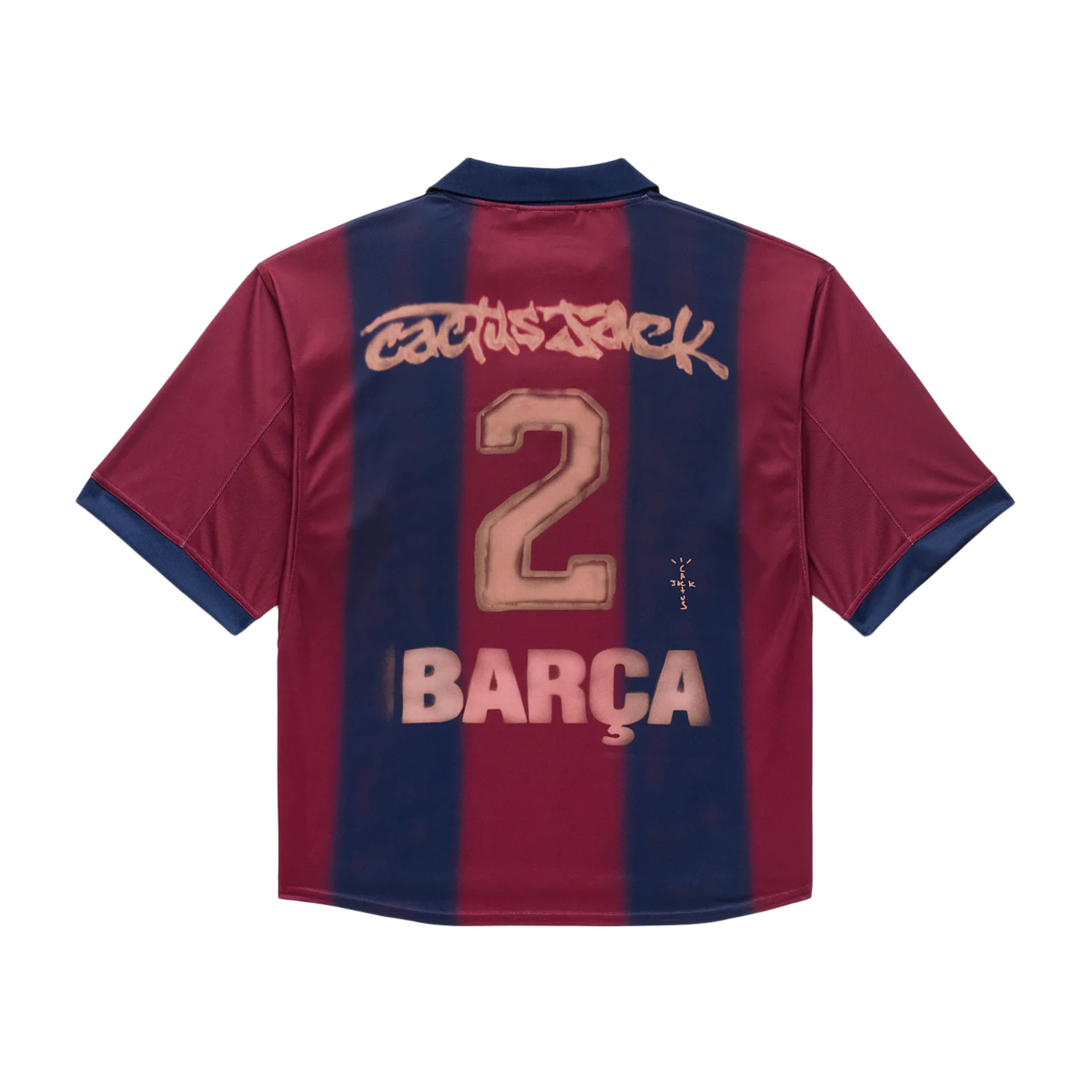 Travis Scott x Nike x FC Barcelona Retro 2000/01 Home Skeleton Jersey Multicolor