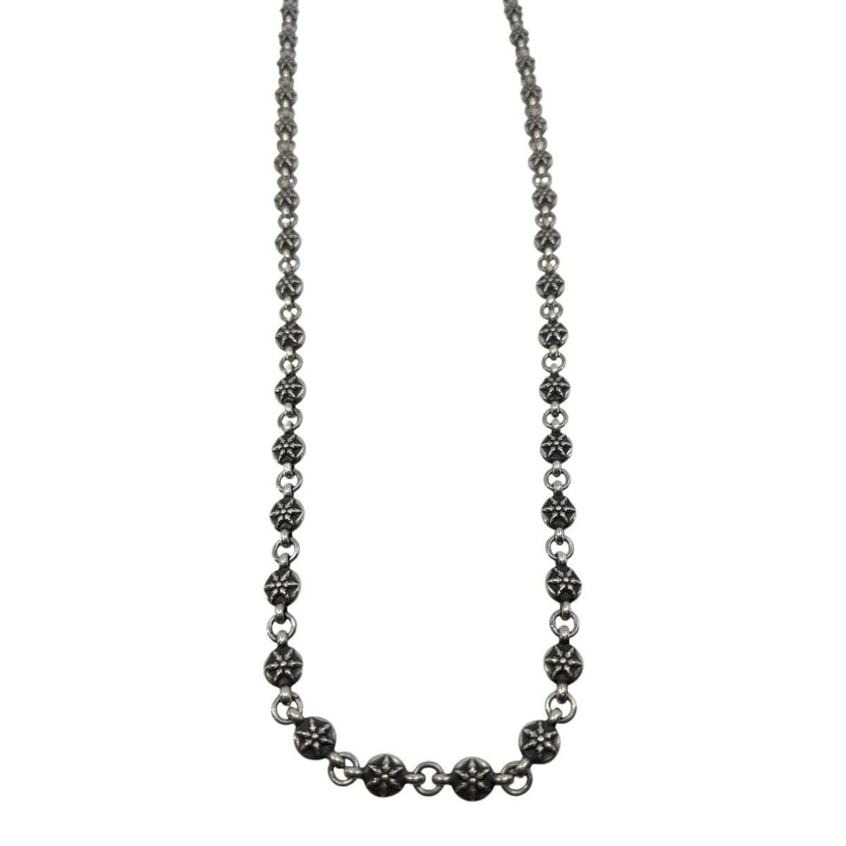 Chrome Hearts Silver XXL Crossball Wallet Chain