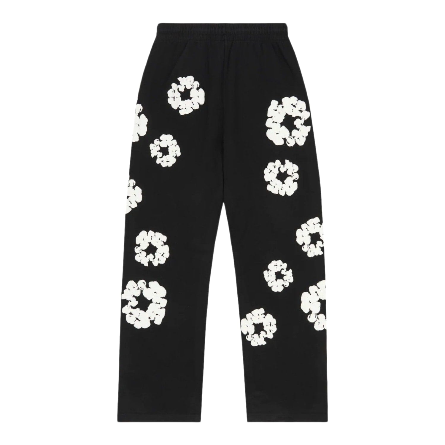 Denim Tears The Cotton Wreath Baggy Sweatpants Black